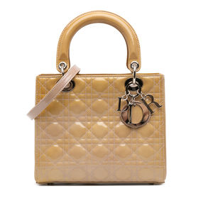 Pre-Loved Dior Medium Patent Cannage Lady Dior